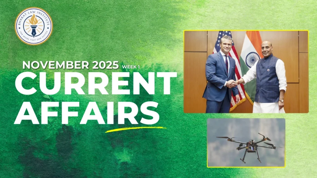 November 2025 - 1st week Current Affairs