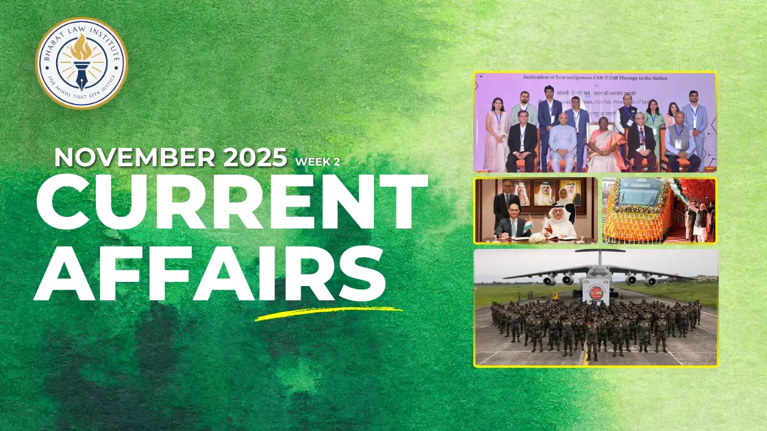 November 2025 – 2nd week Current Affairs