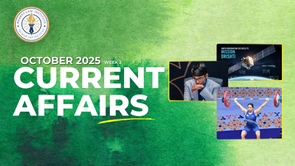 OCTOBER 2025 - 2nd WEEK CURRENT AFFAIRS