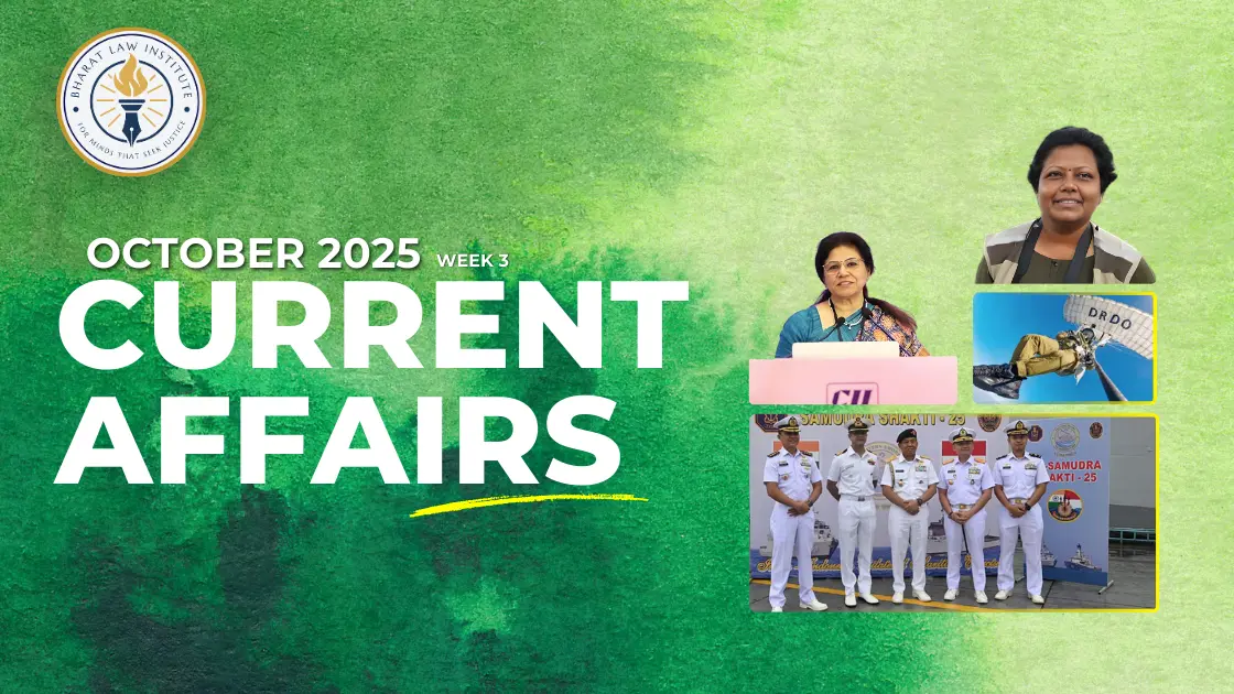 OCTOBER 2025 - 3RD WEEK CURRENT AFFAIRS