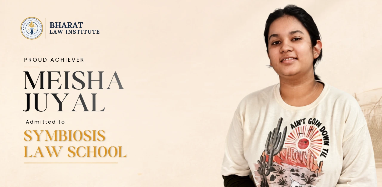 Meisha Juyal secures admission to Symbiosis Law School after her law entrance preparation
